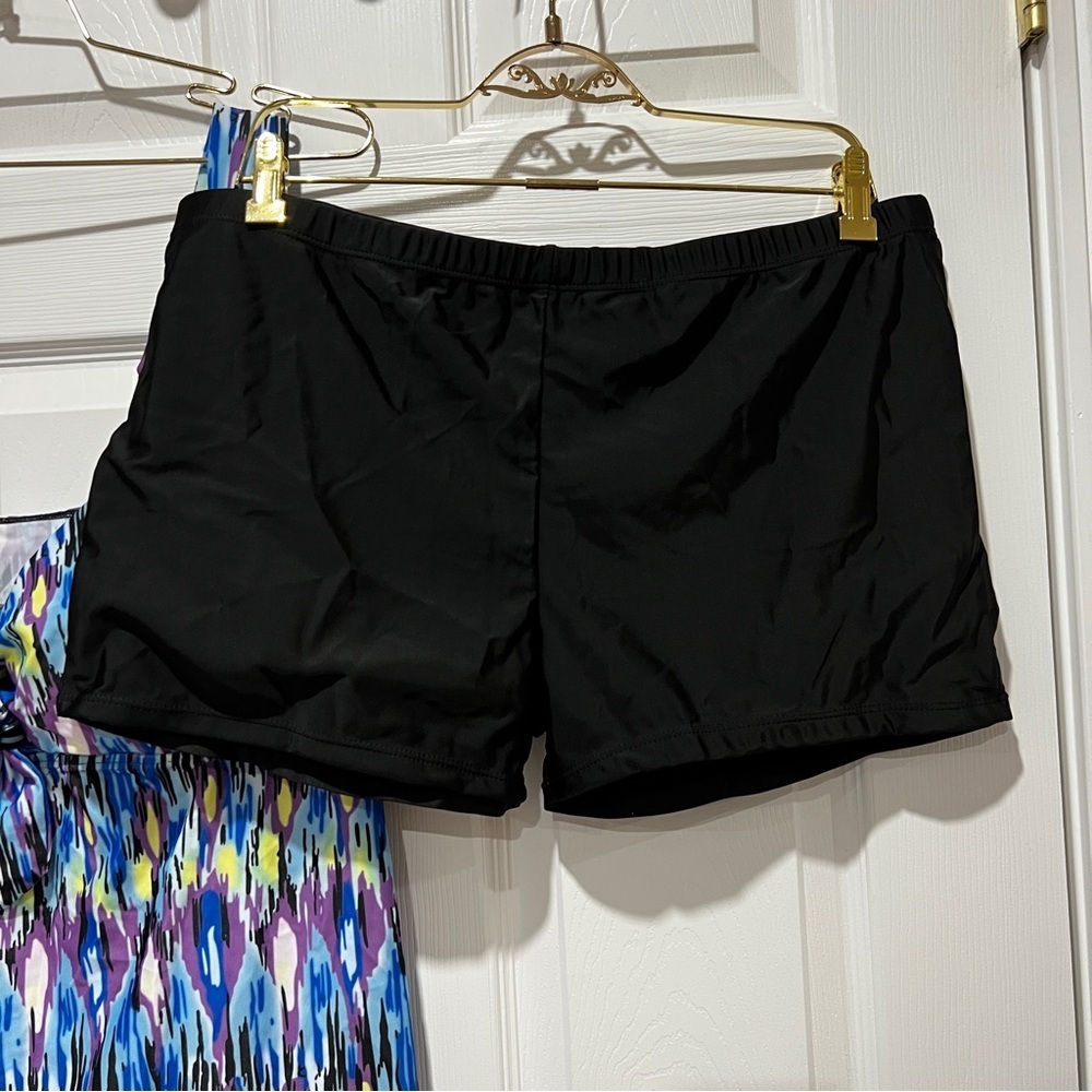 DANIFY Plus Size Swimsuits Tankini Swimwear Two Piece Plus Size (Tag54=US20) - Picture 4 of 9
